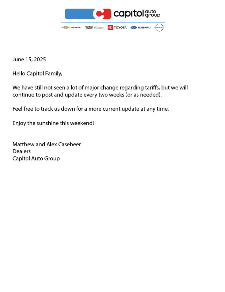 tariff letter 7-15