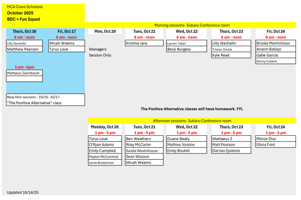 2025- October - BDC and Fun Squad 2025- October - BDC and Fun Squad