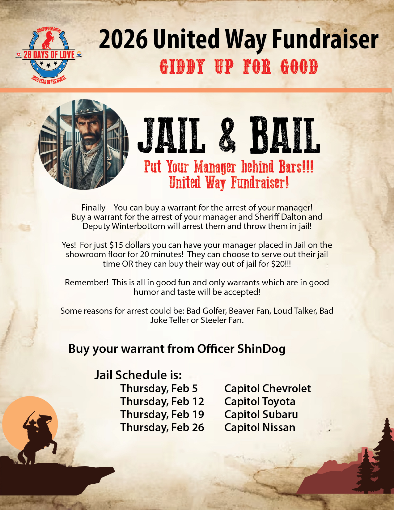 jail and bail warrents